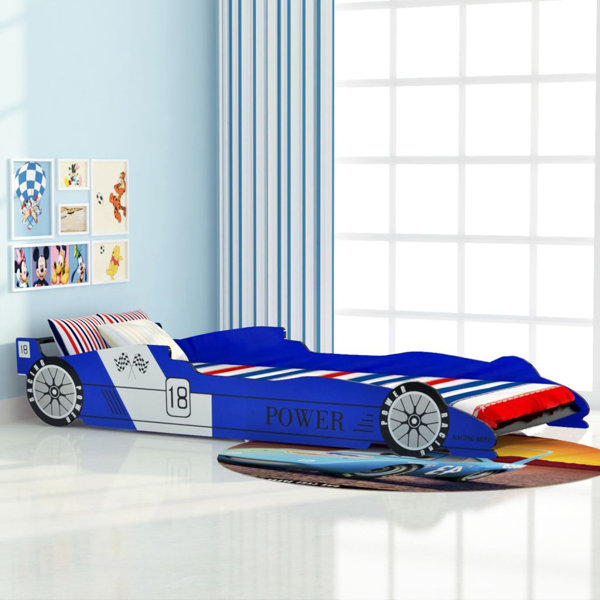 Metal race store car bed